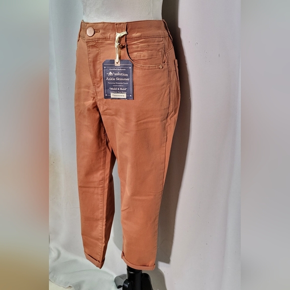 Democracy Women's NWT Peach "Ab" Solution Ankle Skimmer Skinny Jeans 10 Petite - Picture 5 of 12